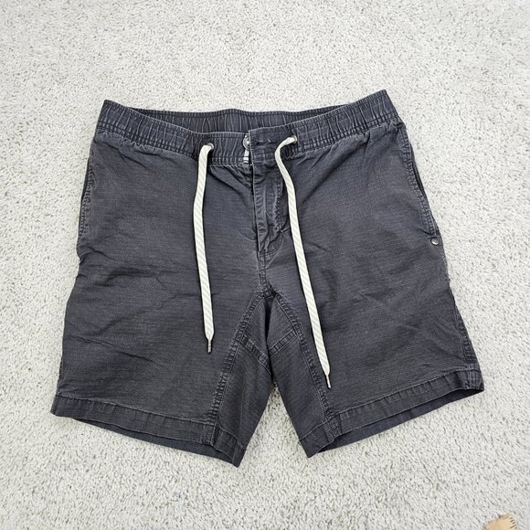 Vuori Shorts Mens Size Drawstring Outdoor Active RIPSTOP Grey USA - Picture 2 of 8